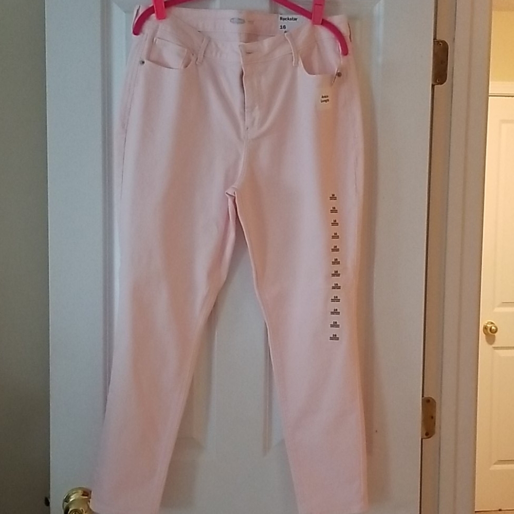 Light pink size 16 rockstar ankle length stretch